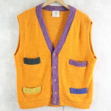 画像1: ENRICO COVERI TRICOT ITALY製 ウールニットベスト (1)