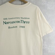 画像2: 80's USA製 "Noreascon Three" イラストプリントTシャツ L (2)