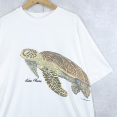 画像1: 80's "Kona Hawaii" ウミガメプリントTシャツ XXL (1)