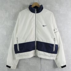 画像1: 90〜2000's NIKE 切り替えデザイン ポリエステルジャケット XL (1)