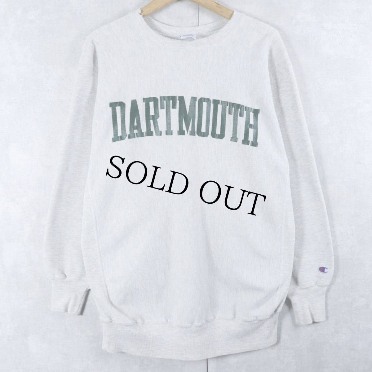 画像1: 90's Champion REVERSE WEAVE USA製 "DARTMOUTH" プリントスウェット XXL (1)