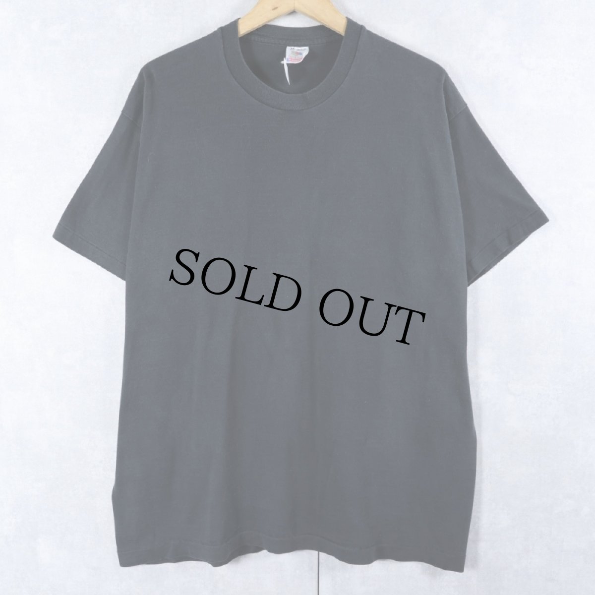 画像1: 90's FRUIT OF THE LOOM USA製 無地Tシャツ BLACK XL (1)