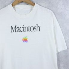 画像1: 90's Apple "Macintosh" レインボーロゴプリントTシャツ  (1)