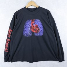 画像1: 2000's CANADA製 "LAST BREATH" 臓器プリントロンT BLACK ONESIZE (1)
