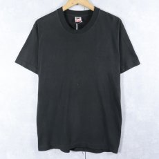 画像1: 90's FRUIT OF THE LOOM USA製 無地Tシャツ BLACK M (1)