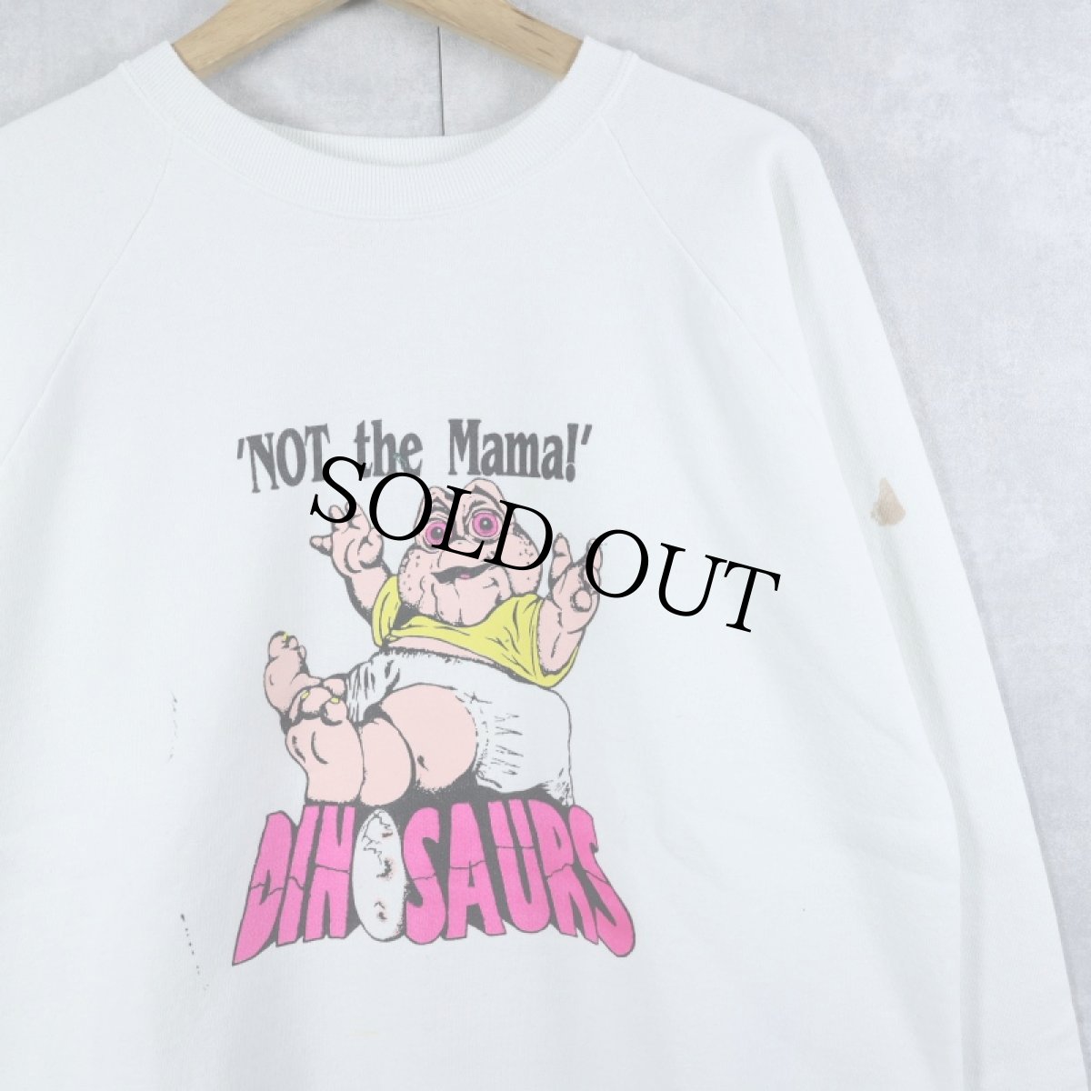 画像1: 90's Disney DINOSAURS USA製 "NOT the Mama!" テレビドラマプリントTシャツ XL (1)