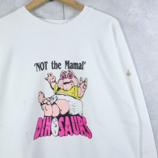 画像1: 90's Disney DINOSAURS USA製 "NOT the Mama!" テレビドラマプリントTシャツ XL (1)