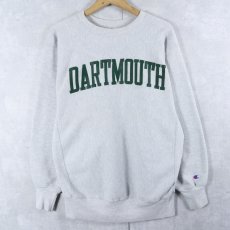 画像1: 90's Champion REVERSE WEAVE USA製 "DARTMOUTH" プリントスウェット XL (1)