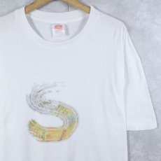 画像1: 90's〜 Schweppes 炭酸飲料ブランド ロゴプリントTシャツ XL (1)