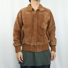 画像2: Ralph Lauren スエードレザースイングトップ S (2)