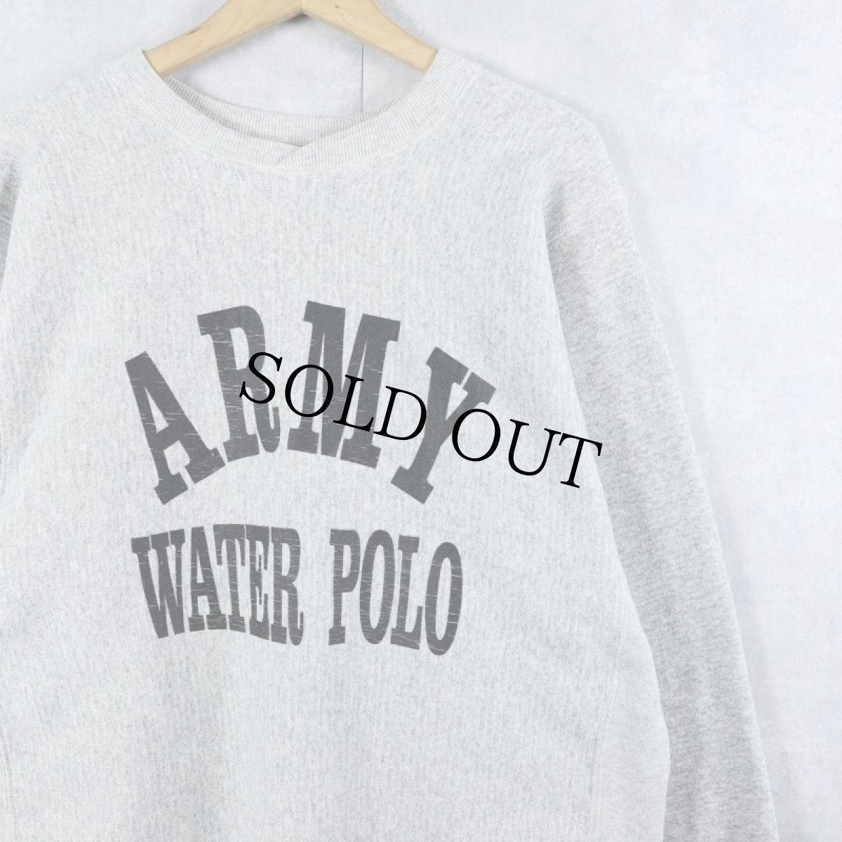 画像1: 90's USA製 "ARMY WATER POLO" プリントスウェット (1)