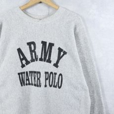 画像1: 90's USA製 "ARMY WATER POLO" プリントスウェット (1)