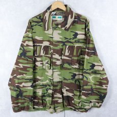 画像1: 80〜90's GAME WINNER SPORTSWEAR ウッドランドカモ柄 ハンティングジャケット L (1)