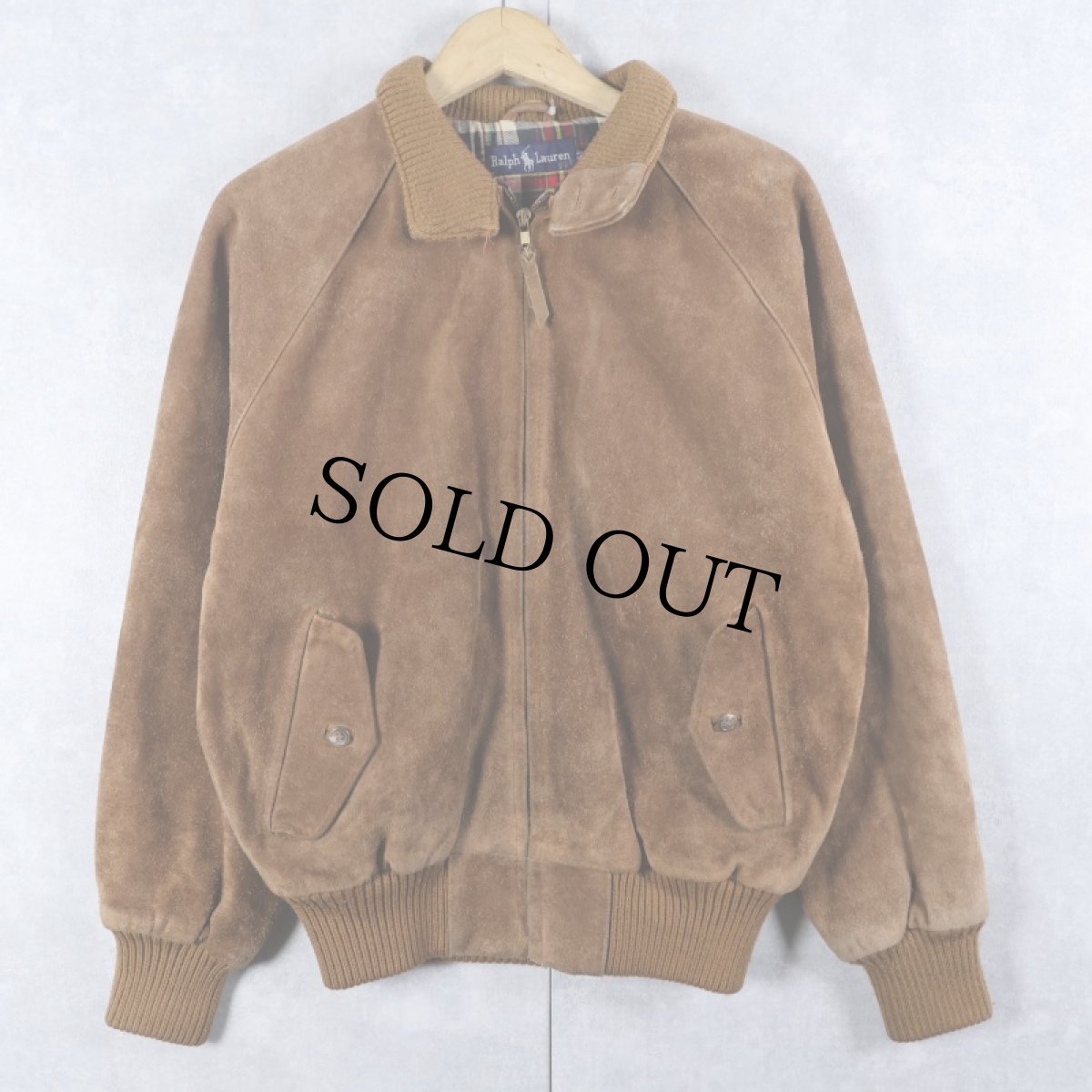 画像1: Ralph Lauren スエードレザースイングトップ S (1)