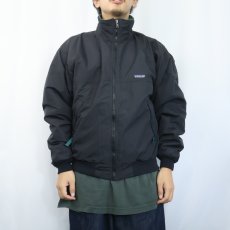画像2: 90's Patagonia USA製 シェルドシンチラジャケット BALCK M (2)