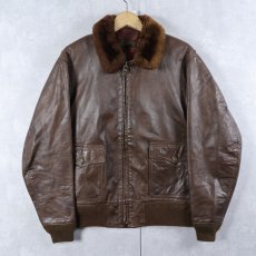 画像1: 70's "G-1 TYPE" レザーフライトジャケット SIZE40 (1)
