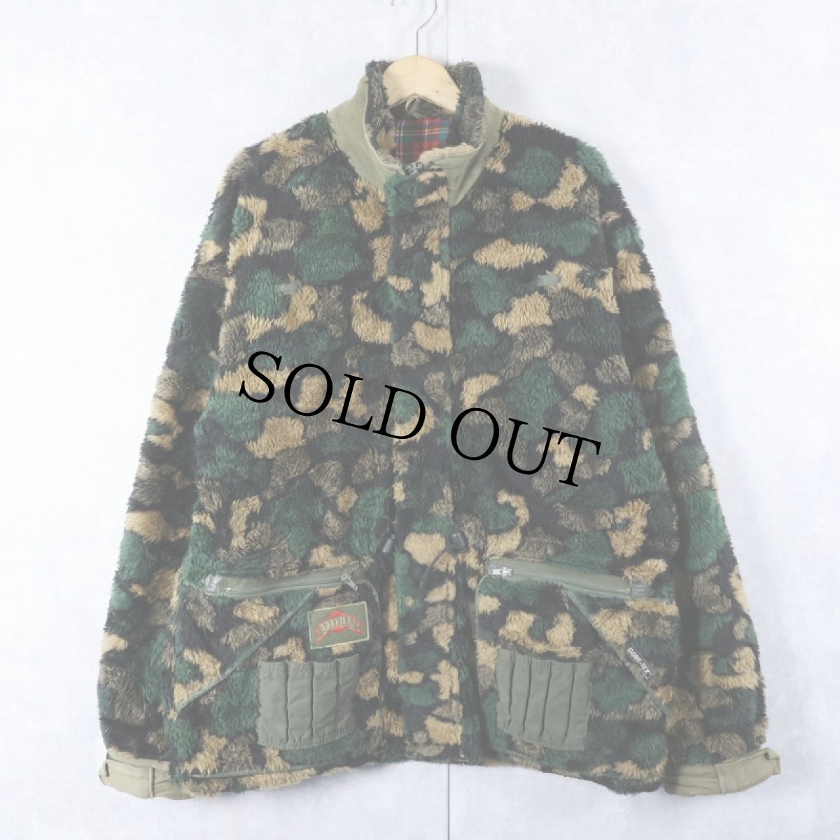 画像1: HARKILA "GORE-TEX" ダックハンターカモ柄 ボアフリースジャケット SIZE5 (1)