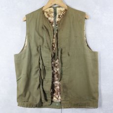 画像1: 50's U.S.MILITARY "REBUILD MODEL" ラビットファーライナー HBT ベスト (1)