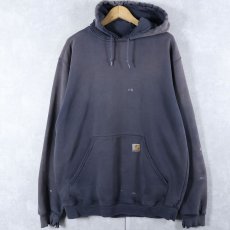 画像1: Carhartt フェードスウェットフーディー NAVY L (1)