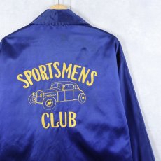 画像1: 50's EFINGER "SPORTSMENS CLUB" チェーン刺繍 サテンジャケット SIZE42 (1)