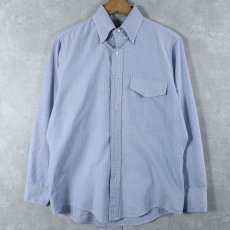 画像1: 80's L.L.Bean USA製 ストライプ柄 ボタンダウンコットンシャツ SIZE14 1/2 (1)