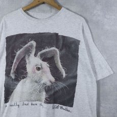 画像1: Will Bullas "a really bad hare day..." アートプリントTシャツ  (1)