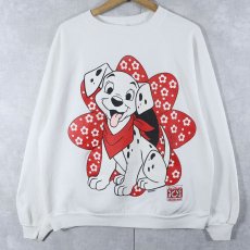 画像1: 80's〜 Disney 101 DALMATIANS キャラクタープリントスウェット   (1)