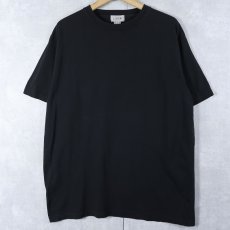 画像1: 2000's J.CREW USA製 無地Tシャツ BLACK M (1)