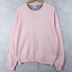 画像1: 90's RUSSELL ATHLETIC HIGH COTTON USA製 前V 無地スウェット M (1)