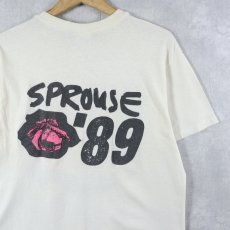 画像2: 80's Stephen Sprouse USA製 "Rose" ファッションデザイナー プリントTシャツ L (2)