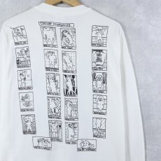 画像2: 90's Ben Olander USA製 "This Girl is Different" イラストプリントロンT L (2)