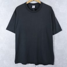 画像1: 90's JERZEES USA製 無地Tシャツ BLACK XL (1)