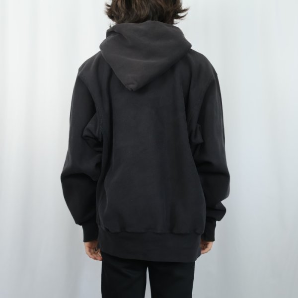 希少 90s XL FISHBONE vtg スウェット ブラック リバース 黒 90年代 90s チャンピオン リバースウィーブ 黒 ブラック パーカー