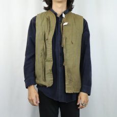 画像3: 50's U.S.MILITARY "REBUILD MODEL" ラビットファーライナー HBT ベスト (3)