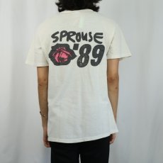 画像4: 80's Stephen Sprouse USA製 "Rose" ファッションデザイナー プリントTシャツ L (4)
