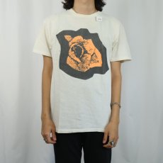 画像3: 80's Stephen Sprouse USA製 "Rose" ファッションデザイナー プリントTシャツ L (3)