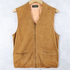 画像1: 50's Abercrombie & Fitch スエードレザーベスト  (1)