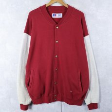 画像1: 90's RUSSELL ATHLETIC USA製 "HIGH COTTON" スウェットスタジャン L (1)