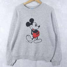 画像1: 80's DISNEY USA製 "MICKEY MOUSE" キャラクタープリントスウェット XL (1)