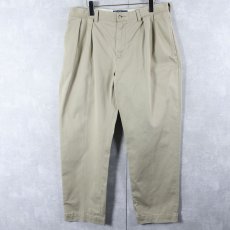 画像1: POLO Ralph Lauren "ETHAN PANT" 2タック チノトラウザーズ W35 (1)