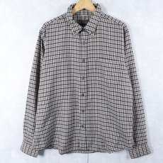 画像1: PENDLETON チェック柄 ウールボタンダウンシャツ XL (1)