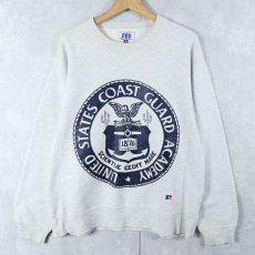 画像1: 90's RUSSELL ATHLETIC REVERSE WEAVE TYPE USA製 "UNITED STATES COAST GUARD ACADEMY" プリントスウェット M (1)