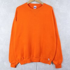 画像1: 90's RUSSELL ATHLETIC USA製 前V 無地スウェット L (1)