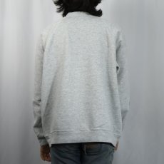 画像3: 90's D.H. Lawrence USA製 小説家プリントラグランスウェット XL (3)