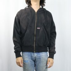 画像2: Dickies 裏サーマル スウェットジップパーカー BLACK (2)