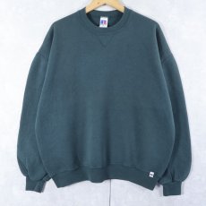 画像1: 90's RUSSELL ATHLETIC USA製 前V 無地スウェット XL (1)