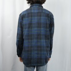 画像3: PENDLETON "LODGE SHIRT" チェック柄 ウールシャツ XL (3)