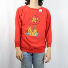 画像3: 80's The Little Shop of Horrors "FEED ME!" SFホラー映画 プリントラグランスウェット XL (3)