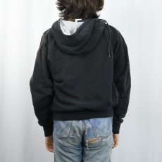 画像3: Dickies 裏サーマル スウェットジップパーカー BLACK (3)