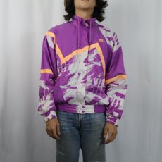 画像2: 90's NIKE CHALLENGE COURT 切り替えデザイン ナイロンジップジャケット M (2)